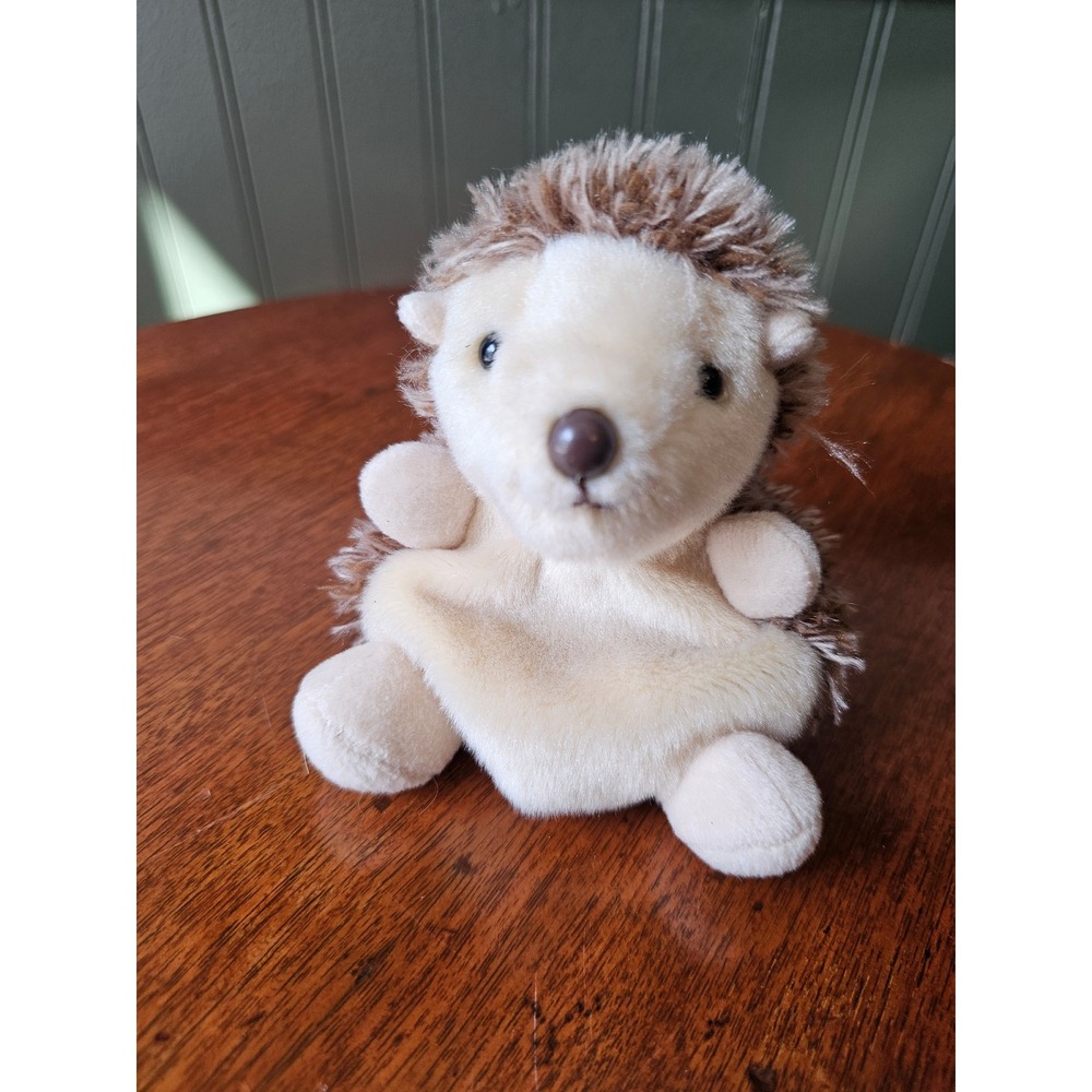 Aurora Palm Pals Hans Hedgehog Plush Brown Tan Stuffed‎ Animal Toy 5 inch